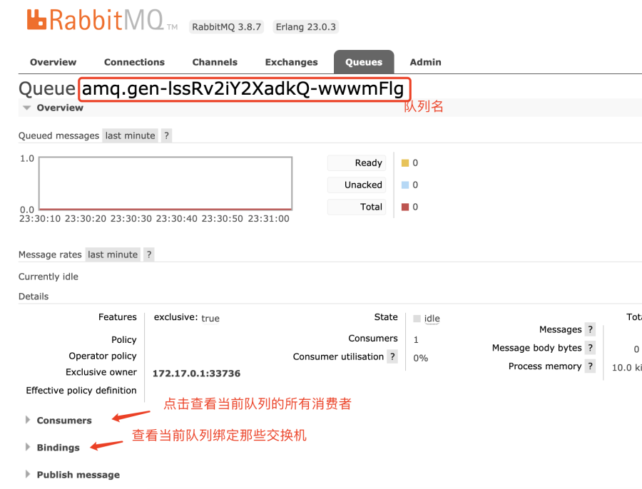 RabbitMQ 队列详情